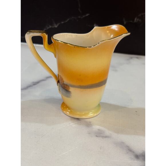 Vintage Noritake Tree in the Meadow handpainted creamer pitcher - Picture 2 of 4